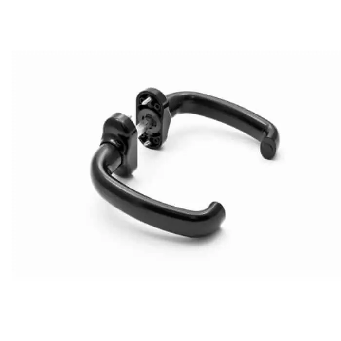 Aanbieding Maniglia Esin Plast Cristina in Resina Opaca, con borchia ovale e molla di ritorno, lunghezza 124 mm, colore Bianco