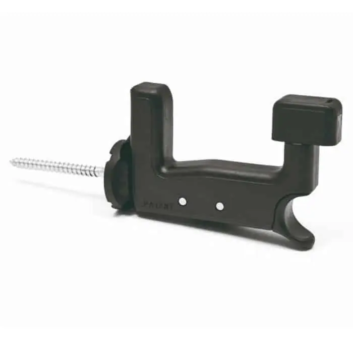 Snelle Levering Fermaimposte Super Top Grillo, spessore anta 44 a 60 mm, fissaggio a vite 120 mm, materiale nylon, finitura Nero