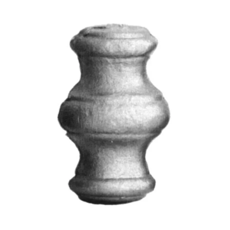 Bestseller Borchia 128/8 India per cancello, foro 16 mm, dimensioni 38x63 mm, materiale Ferro Stampato