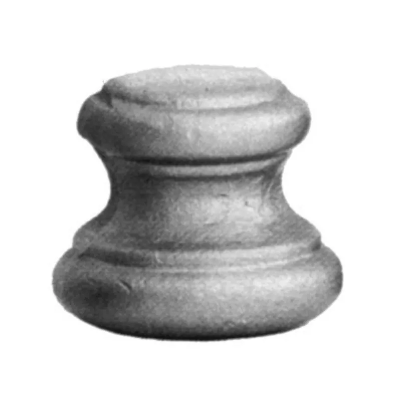 Borchia 128/18 India per cancello, foro 14 mm, dimensioni 38x35 mm, materiale Ferro Stampato Seizoensaanbieding
