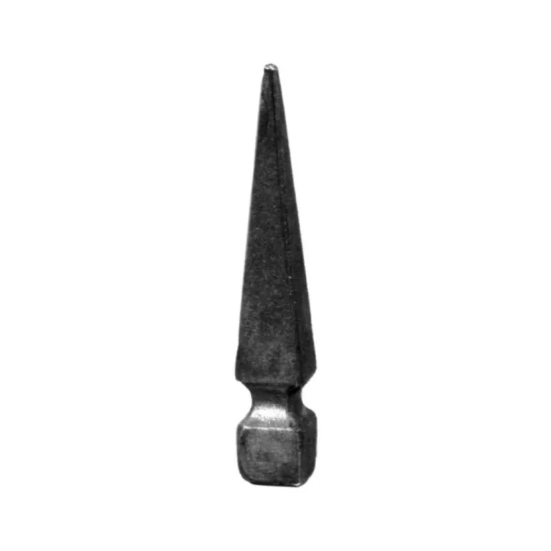 Bestseller Lancia terminale 123/5 India per cancello, base quadra 25x25 mm, altezza 160 mm, materiale Ferro Battuto
