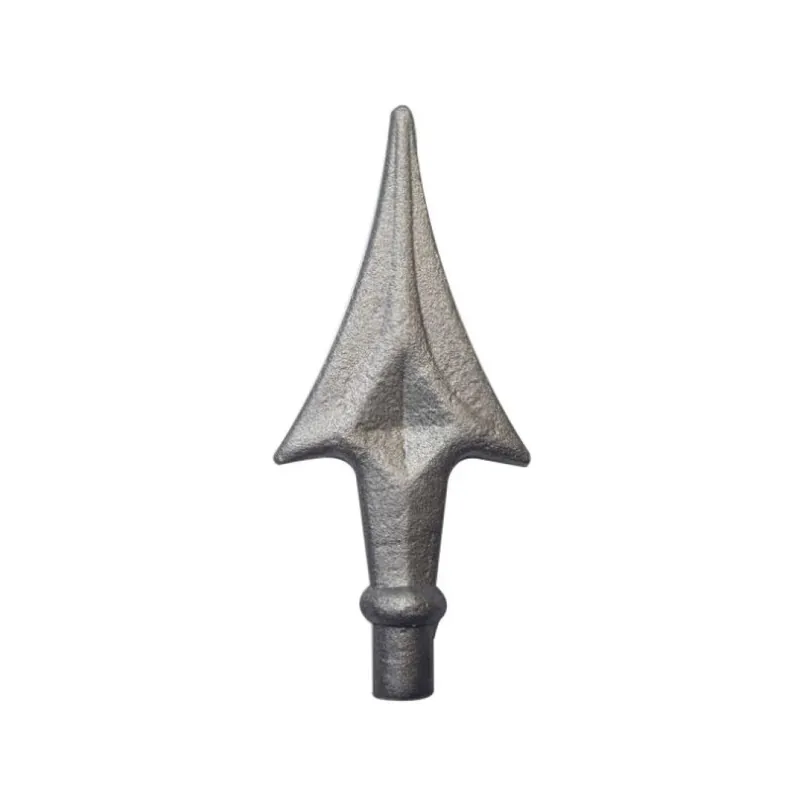 Lancia terminale 124/6 India per cancello, base tonda 15 mm, altezza 155 mm, materiale Ferro Battuto Hete Deal