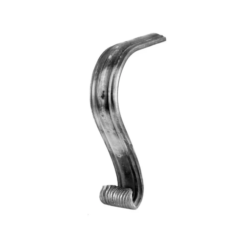 Terminale per corrimano scala 114/B/14 India, sezione 50x14 mm, altezza 400 mm, materiale Ferro Battuto Lage Prijs