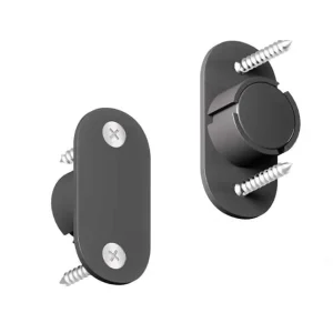 Magnete per porte scorrevoli e contropiastra, incasso diametro 15 mm colore Nero Dagaanbieding
