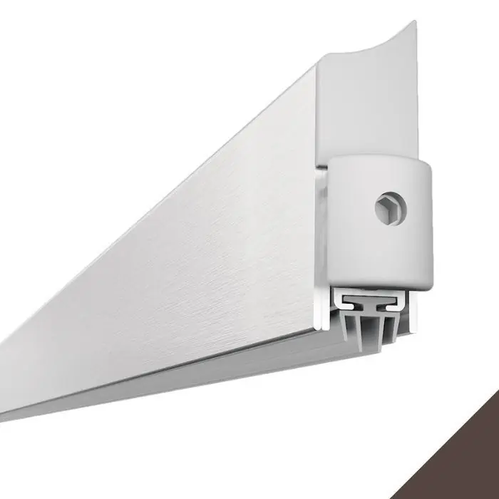 Nieuw Parafreddo Applique ASAPP CCE, per esterno porta, dimensioni 39x13 mm, lunghezza 730 mm, finitura Marrone