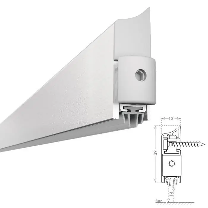 Parafreddo Applique ASAPP CCE, per esterno porta, dimensioni 39x13 mm, lunghezza 1030 mm, finitura Bianco Koop Online