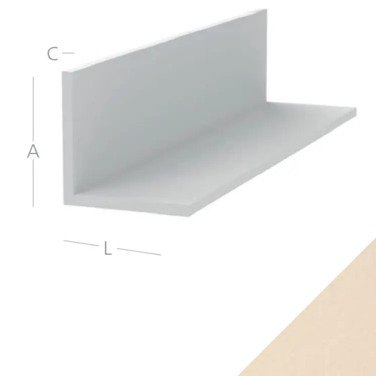 Koop Vandaag Coprifilo Angolo Exte in Pvc per serramento interno ed esterno, misure 20x20x2,5 mm, finitura Creme