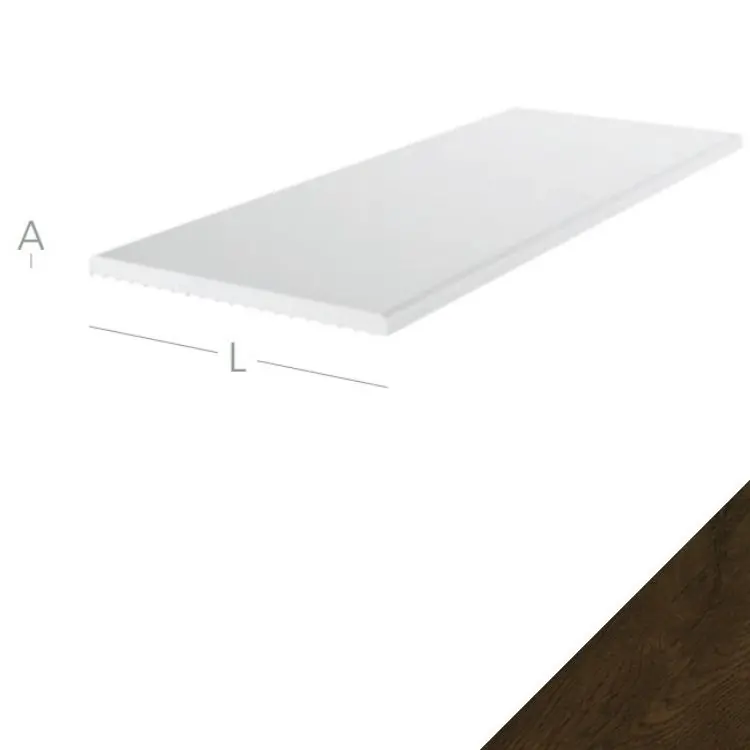 Nieuw Coprifilo Piatto Exte in Pvc per serramento interno ed esterno, misure 150x2,5 mm, finitura Nussbaum
