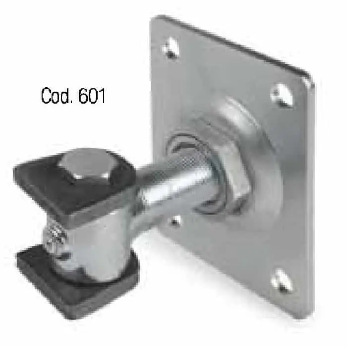Cardine superiore a passo fine Adem, piastra regolabile, con alette, diametro (A) 20x1,5 mm, finitura Zincata Direct Verzonden