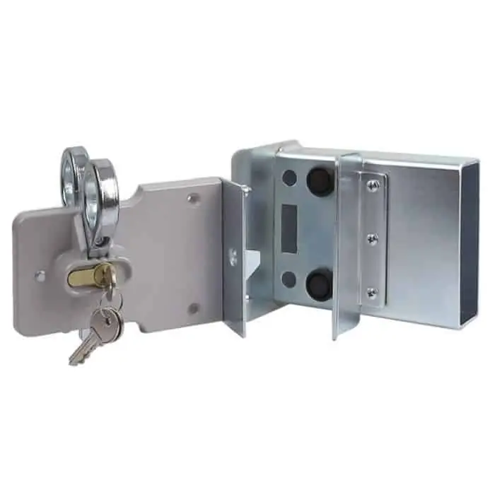Kit serratura a gancio Adem per cancello scorrevole, con incontro, altezza 130 mm, finitura Zincata Aanbieding