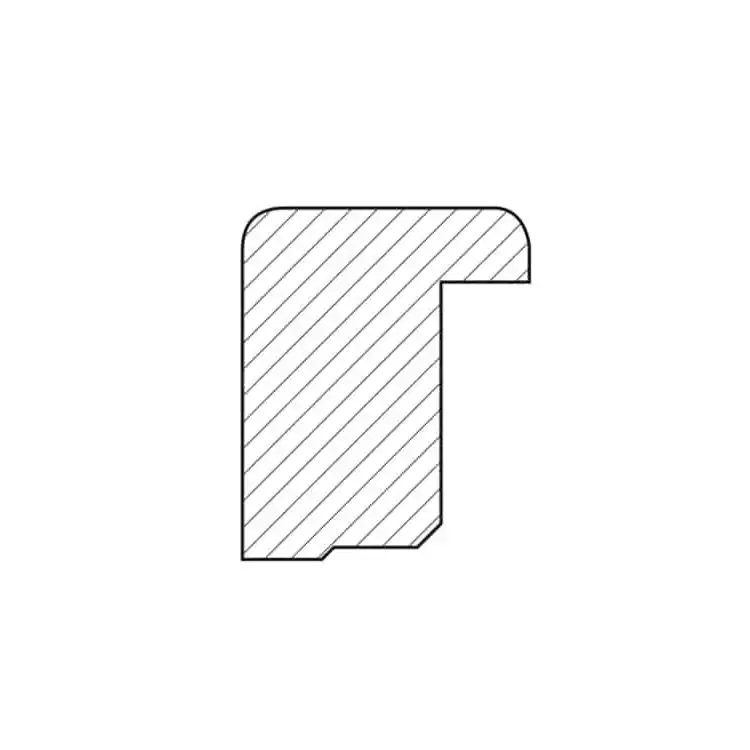 Asta fermavetro per porta Quadra Idoor, Sofì e Doorxe, altezza 2400 mm, finitura Bianco Bestseller