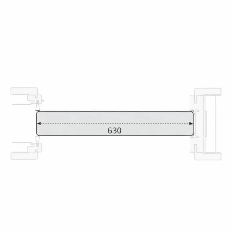 Laatste Kans Pannello modello Sofi Door-Xe per porta scorrevole, dimensione 600x2100 mm, Laminatino TSS finitura Bianco Matrix