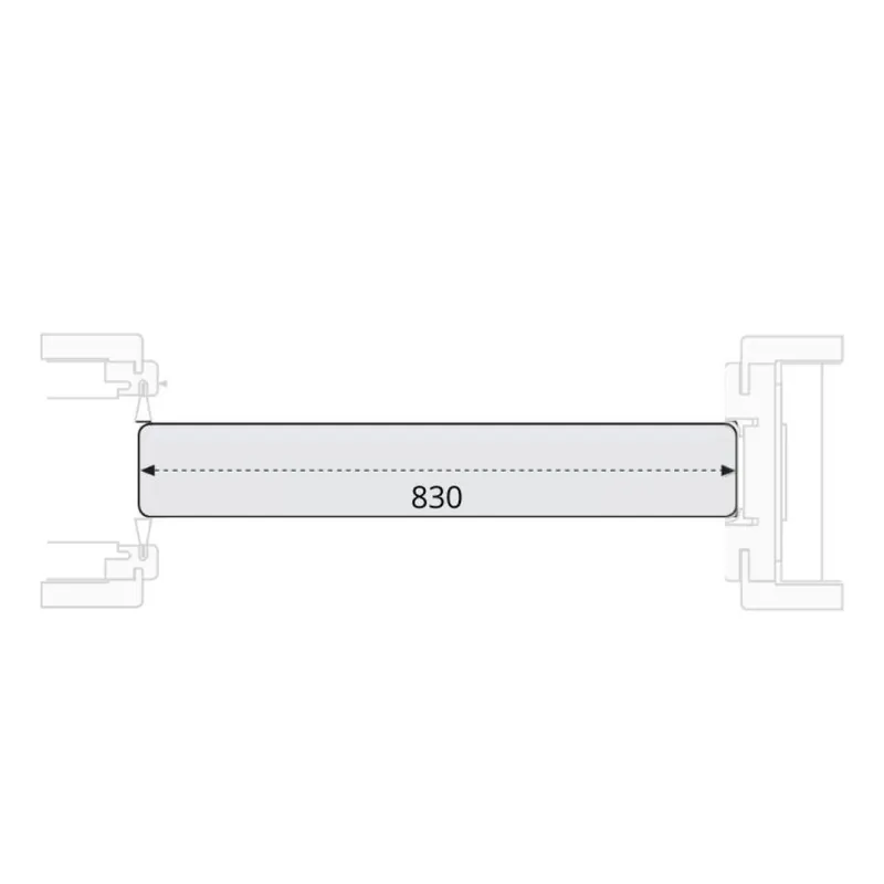 Pannello Modello Q Door-Xe per porta scorrevole, dimensione 800x2100 mm, Laminatino TSS finitura Palissandro Op = Op