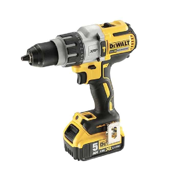 Trapano avvitatore DCD996P2-QW XRP DeWalt con percussione 18V, 3 velocità, batteria Litio da 5.0Ah, motore Brushless Veilige Betaling