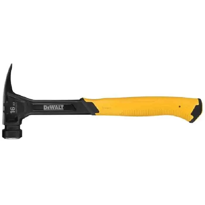 Dagaanbieding Martello XP Dewalt con leva chiodi, peso della testa 454 gr, colore Nero e Giallo