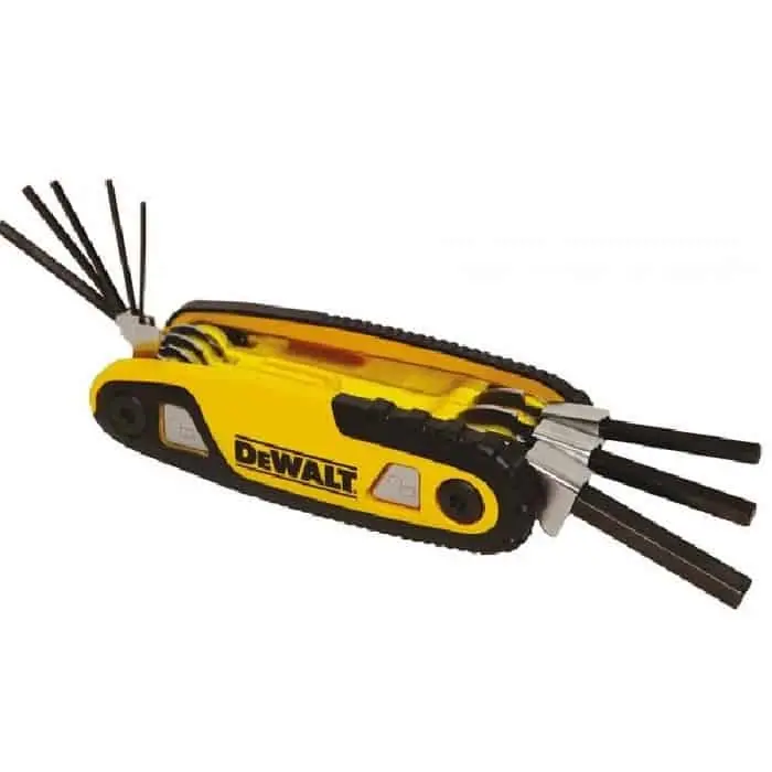 Direct Verzonden Set 8 chiavi esagonali Dewalt multiuso a bussola, con supporto tascabile, dimensione 2, 2,5, 3, 4, 5, 6, 8 e 10 mm