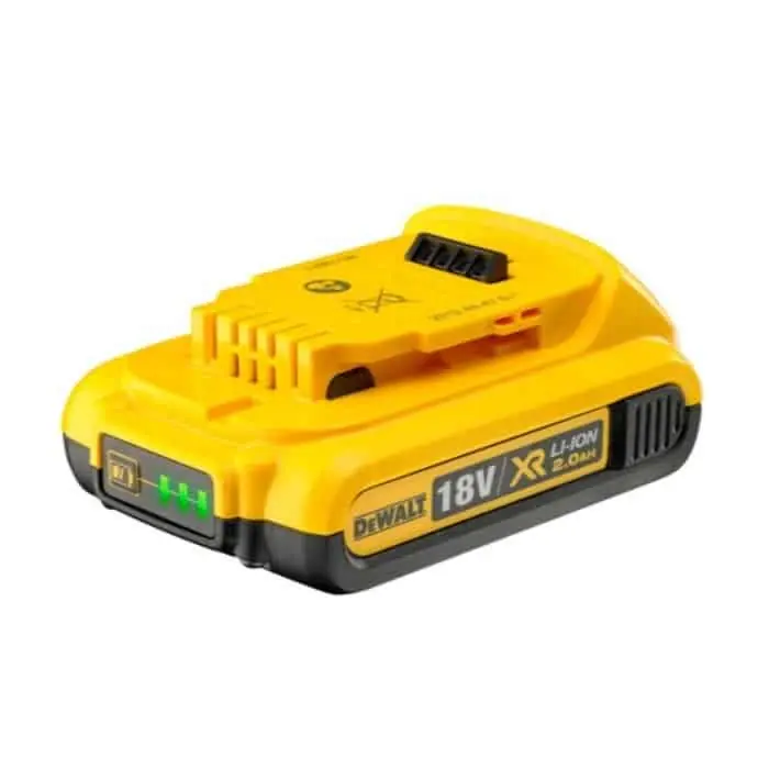 Batteria al litio XR 18 V Dewalt per utensile, capacità batteria 2,0 Ah, peso 0,35 Kg Bestel Nu