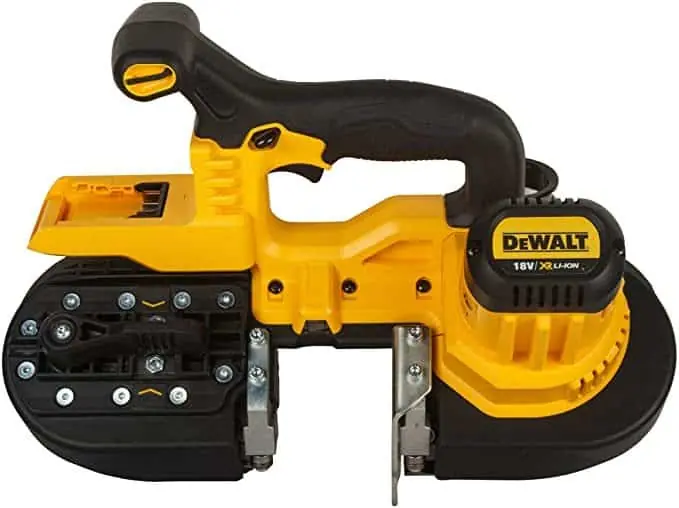 Op = Op Segatrice a nastro DeWalt per metallo, motore 18 V, senza batteria e caricabatteria