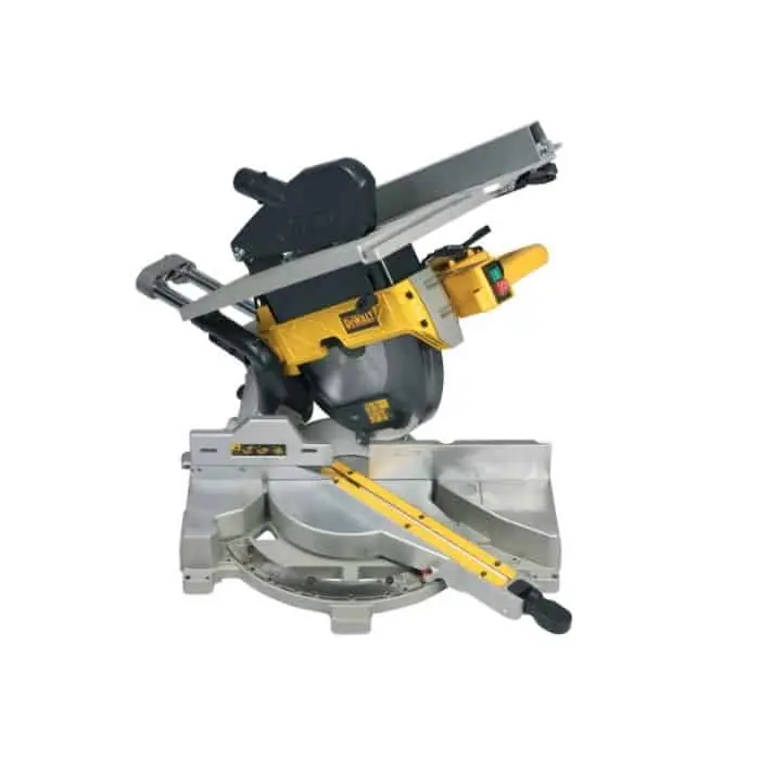Hoge Kwaliteit Troncatrice radiale Dewalt con pianetto superiore, diametro lama 305 mm, potenza assorbita 1600 W
