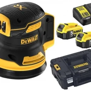 Levigatrice roto-orbitale DeWalt con motore Brushless da 18 V, foglio 125 mm, con batteria e caricabatteria Veilige Betaling