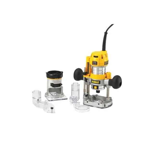 Lage Prijs Kit elettrofresatrice con affondamento e adattatore base fissa DeWalt, motore 900 W