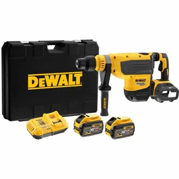 Premium Martello demo-perforatore SDS-Max DeWalt con impugnatura antivibrazione, motore 54 V, foratura 48 mm