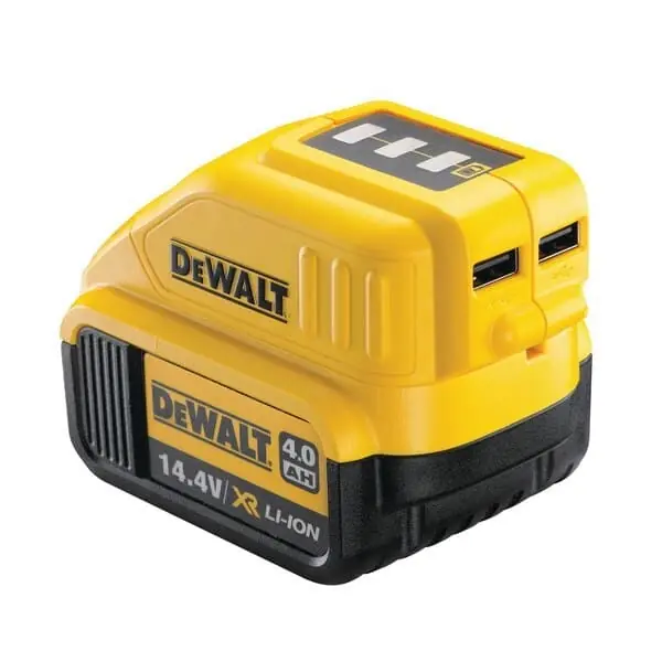 Adattatore caricabatteria DeWalt, 2 uscite USB per dispositivi portatili, corrente ricarica 1,5 A Lage Kosten