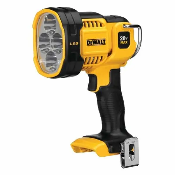 Torcia LED a batteria DeWalt, lumen 120-1000, raggio d‘azione 400 m Favoriet