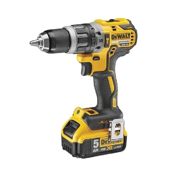 Trapano avvitatore DCD796P2-QW DeWalt con percussione 18V, batteria XR Litio 5.0Ah, 2 velocità, motore Brushless Op = Op