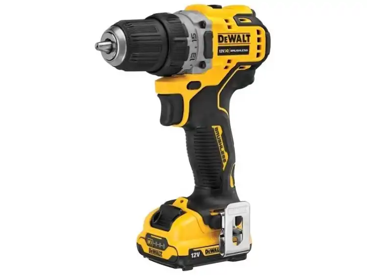 Seizoensaanbieding Trapano avvitatore formato compatto DeWalt a batteria 18 V, con motore Brushless, velocità vuoto 0-425/0-1500 giri/minuto
