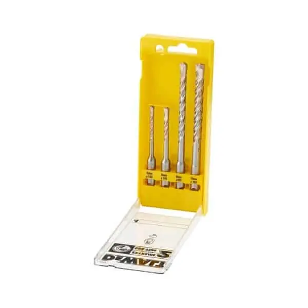 Set 4 punte SDS-Plus DeWalt per muratura, diametro 5/6 mm, lunghezza 110 mm, diametro 8/10 mm, lunghezza 160 mm Gereduceerde Prijs