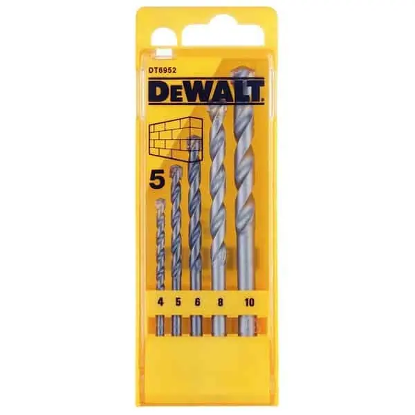 Voordeelprijs Set 5 punte DeWalt per foratura gres porcellanato e ceramica