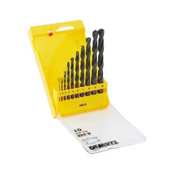 Nu Kopen Set 10 punte HSS-R DeWalt per metallo, con cassettina in plastica