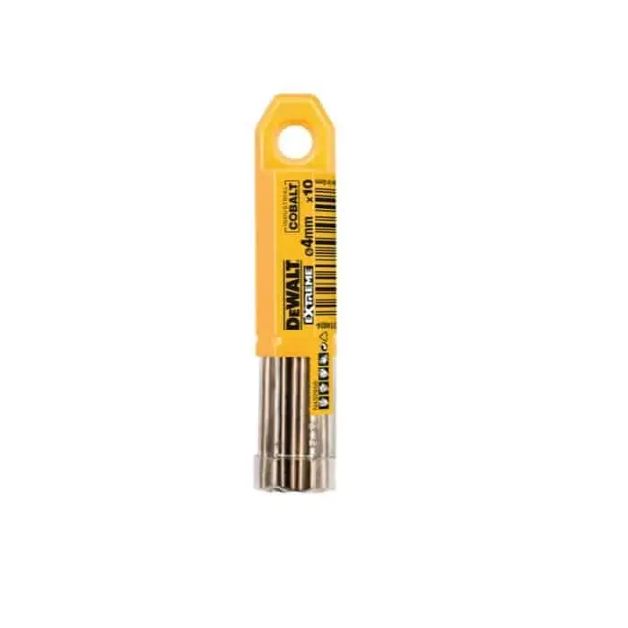 Beste Prijs Punta Dewalt Hss-Co Extreme, 10 pezzi, diametro 4 mm, lunghezze 75x43 mm, finitura Cobalto