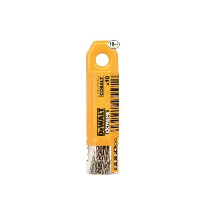 Punta Dewalt Hss-Co Extreme, 10 pezzi, diametro 2 mm, lunghezze 49x24 mm, finitura Cobalto Hoge Kwaliteit