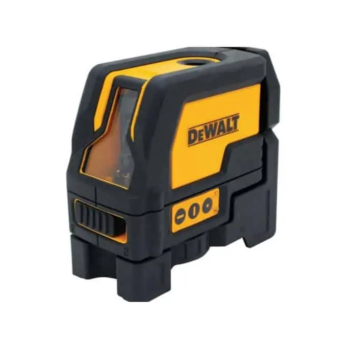 Dewalt Livella laser con raggio rosso, 2 punti piombo, linea verticale e orizzontale, 3 batterie AA Direct Verzonden