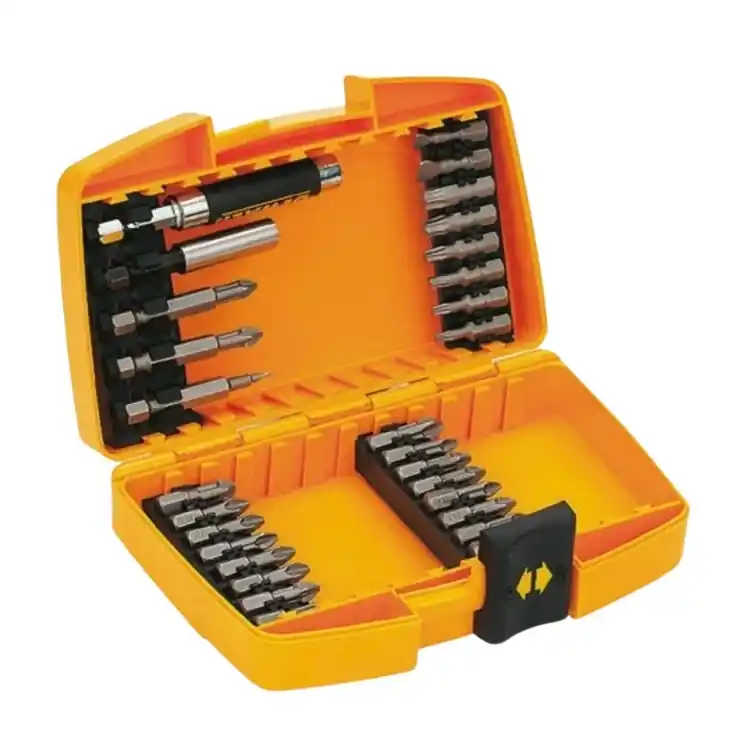 Set punte multiuso Tough Case Dewalt per cacciavite, con custodia in Plastica Flitsaanbieding