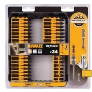 Tijdelijk Beschikbaar Set 34 punte DeWalt per trapano, con adattatore magnetico, articolo DT70545T-QZ