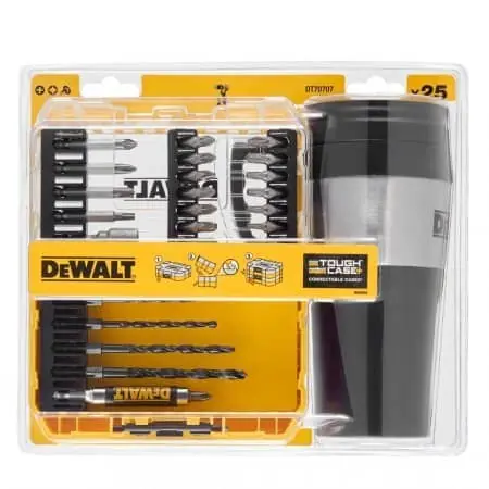 Snelle Levering Set 25 punte DeWalt per trapano con tazza termica, articolo DT70707-QZ