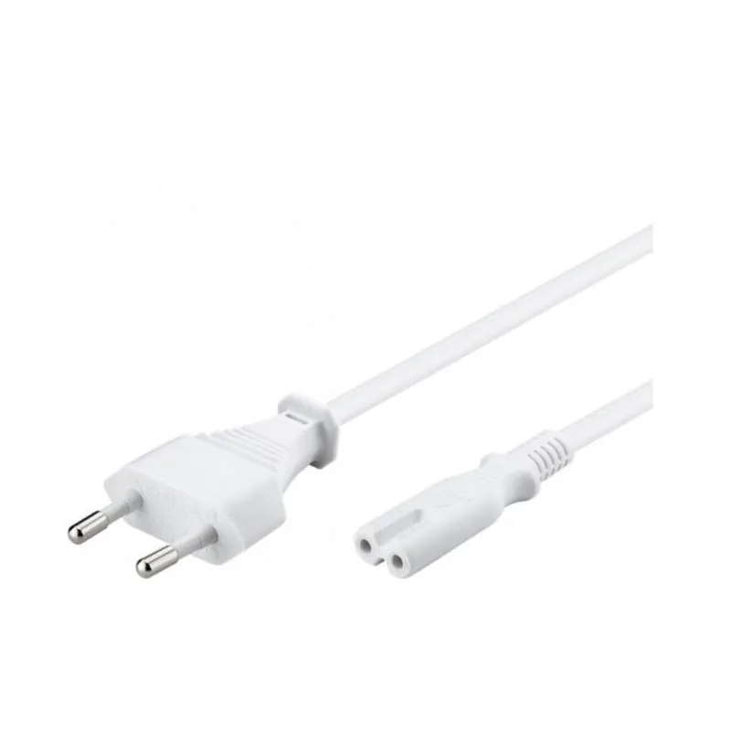 Hoge Kwaliteit Cavo di alimentazione Domus Line per Alimentatore, con spina EU 220 V, lunghezza 2000 mm, finitura Bianco