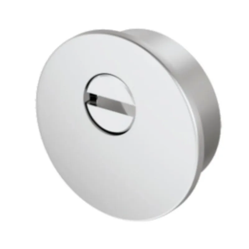 Aanbieding Defender incasso tondo NX2R Disec per portoncino esterno, spessore 2,5 mm, incasso 46 mm, diametro 56 mm, Inox finitura Acciaio Satinato