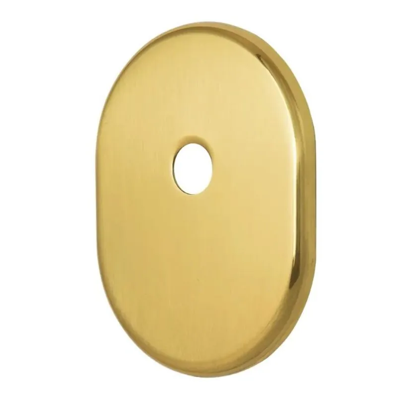 Bocchetta interna KT041 Disec per porta blindata, foro codolo, dimensioni 85x65 mm, Ottone finitura Lucido Verniciato Direct Verzonden