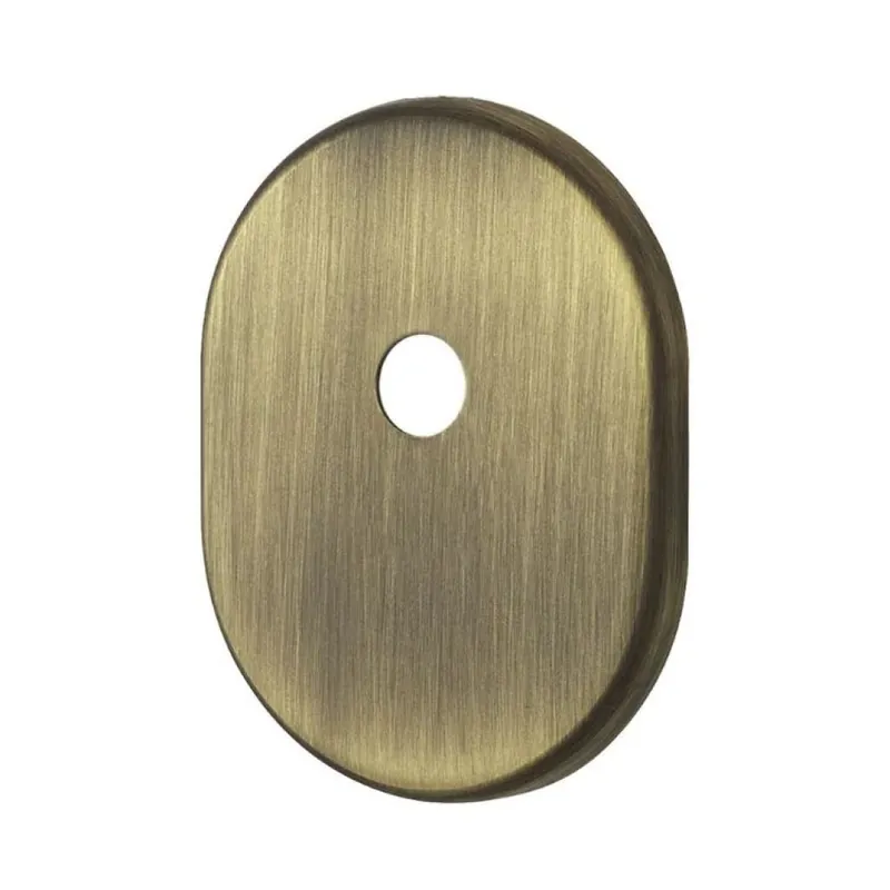 Weekendaanbieding Bocchetta interna KT041 Disec per porta blindata, foro codolo, dimensioni 85x65 mm, Ottone finitura Brunito