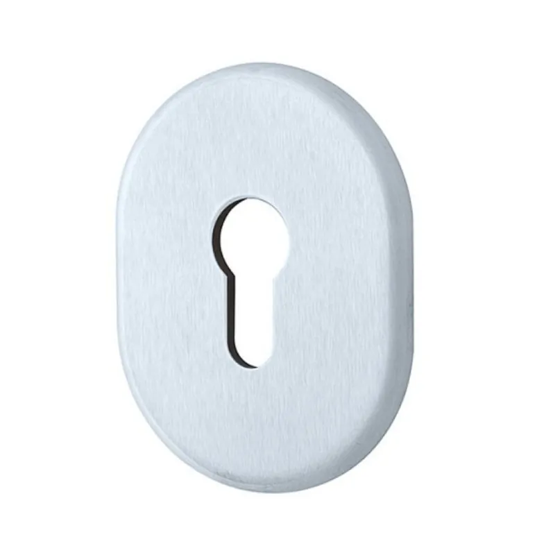 Mostrina ovale KT036 Disec per cilindro foro Yale, dimensioni 65x85 mm, Ottone finitura Cromo Satinato Lage Prijs