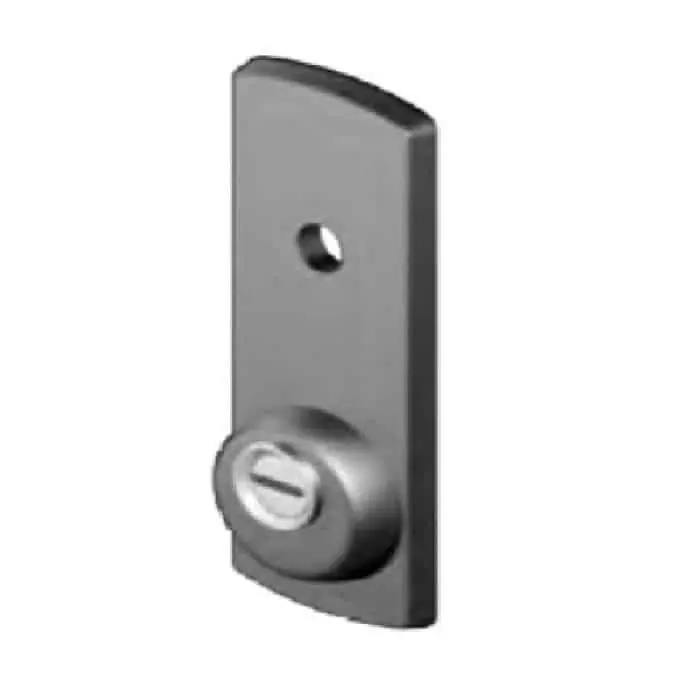 Alleen Vandaag Rinforzo Disec per serratura basculante Debasc, profilo cilindro tondo, interasse 67 mm, colore Nero