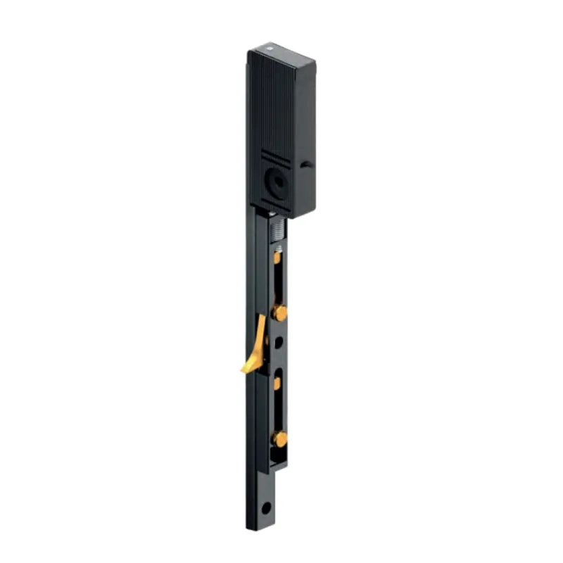 Beste Prijs Blocca tapparella GB01A Disec per finestra, destro, con allarme sonoro e rostro regolabile, dimensioni 20x370 mm, finitura Nero