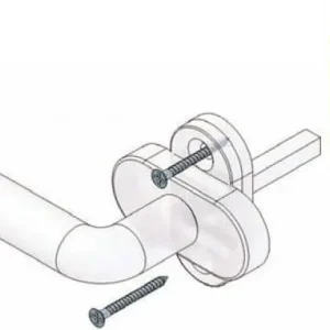 Direct Verzonden Dispositivo anti effrazione per maniglia finestra DK, blocco DISEC Rosetta Ovale BBMAR02-B18, colore Oro Lucido