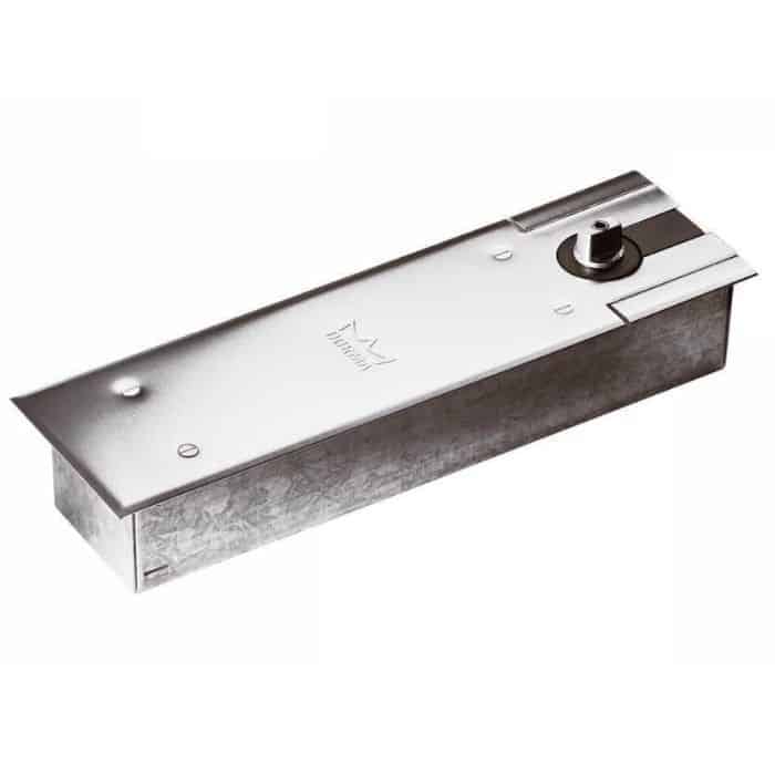 Finale Uitverkoop Chiudiporta a pavimento BTS 80 Dorma, apertura 175° gradi, con fermo regolabile, forza di chiusura EN 4, piastra finitura Inox