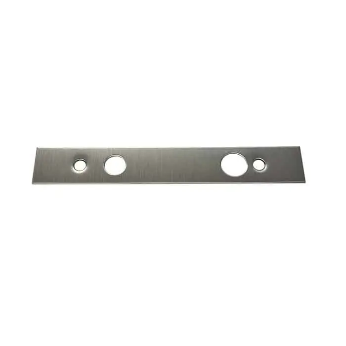 Goedkoop Piastra di copertura 8064 Dormakaba, lunghezza 165 mm, larghezza 25 mm, finitura Inox