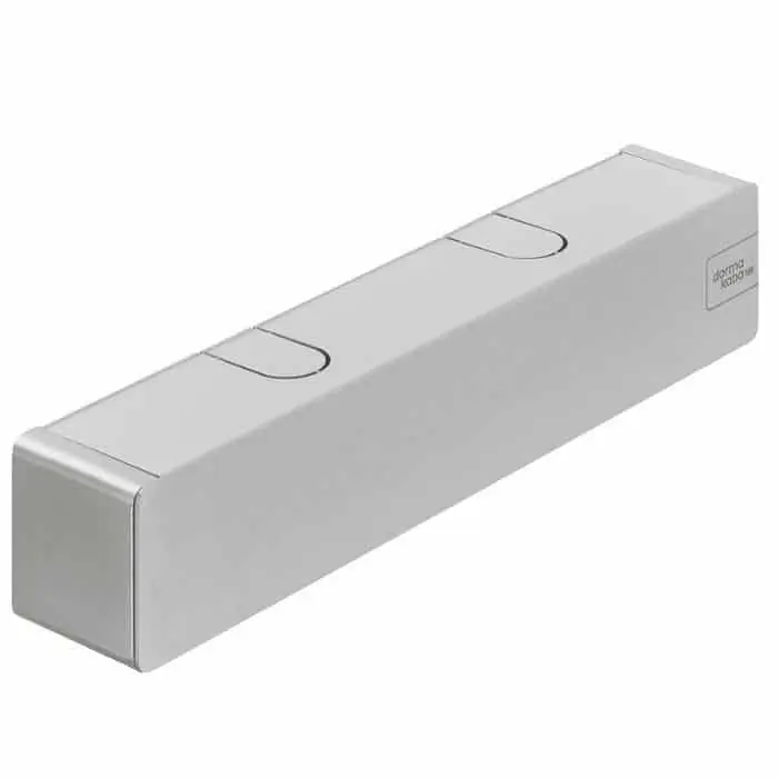 Shop Nu Chiudiporta aereo a camma TS 92 XEA G Dormakaba, solo corpo montato su anta lato opposto cerniera, forza di chiusura EN 1-4, finitura Argento RAL 9006